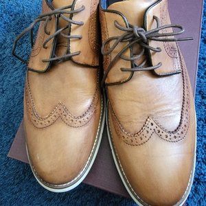 Johnston & Murphy Milson Longwing tan shoes